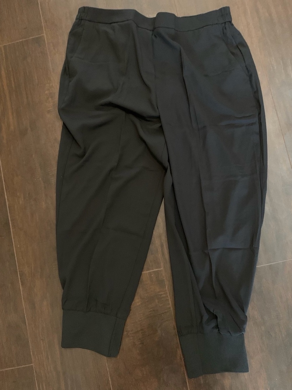 Black Jogger Pants - Casual Elastic Cuff
